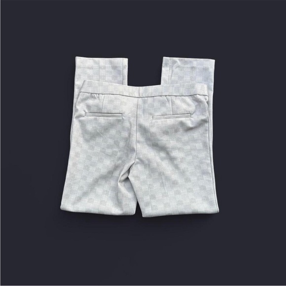 Amanda & Chelsea plaid grey trouser modern fit stretchy pants women’s 4 - Picture 2 of 6